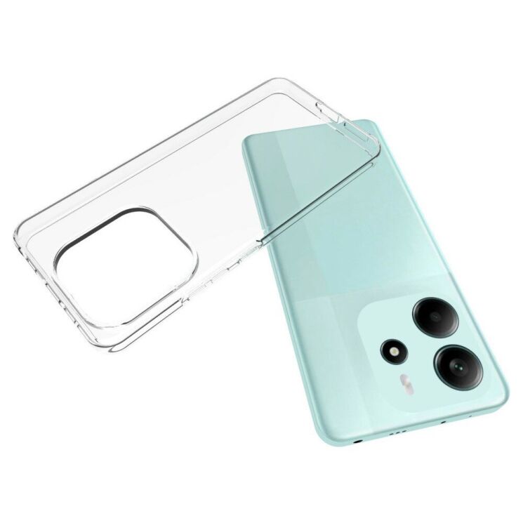 Силиконовый (TPU) чехол Deexe UltraThin для Xiaomi Redmi Note 14 4G - Transparent: фото 2 из 5