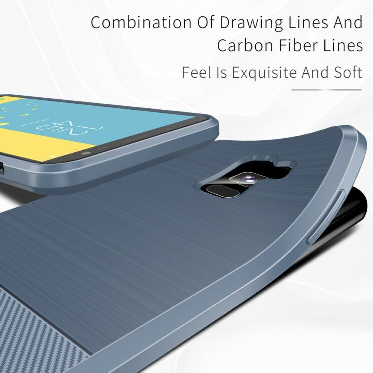 Силиконовый (TPU) чехол DUX DUCIS Mojo Series для Samsung Galaxy J6 2018 (J600) - Dark Blue: фото 4 из 12