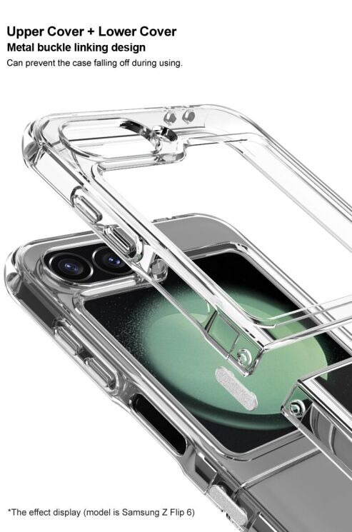 Силиконовый (TPU) чехол IMAK UX-6 Series для Motorola Razr 60 Ultra - Transparent: фото 7 из 10