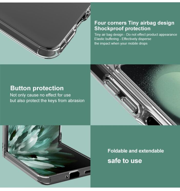 Силиконовый (TPU) чехол IMAK UX-6 Series для Motorola Razr 60 Ultra - Transparent: фото 9 из 10