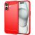 Силиконовый (TPU) чехол MOFI Carbon Fiber для Apple iPhone 16 - Red: фото 1 из 9