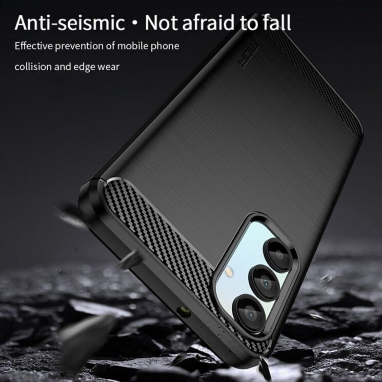 Силіконовий (TPU) чохол MOFI Carbon Fiber для Samsung Galaxy A16 (A165) - Black: фото 6 з 10