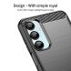 Силіконовий (TPU) чохол MOFI Carbon Fiber для Samsung Galaxy A16 (A165) - Black (365206B). Фото 5 з 10