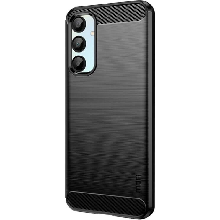 Силіконовий (TPU) чохол MOFI Carbon Fiber для Samsung Galaxy A16 (A165) - Black: фото 2 з 10