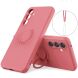 Силіконовий (TPU) чохол з кільцем Deexe Color Shell для Samsung Galaxy S26 FE - Red (412711R). Фото 1 з 8