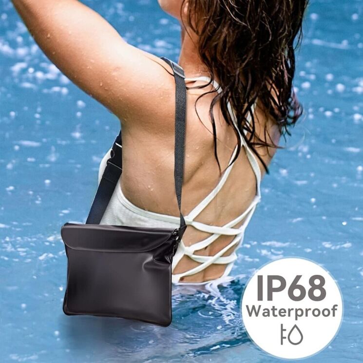 Вологозахисний чохол UniCase Swimming Bag - Transparent / Pink: фото 2 з 10