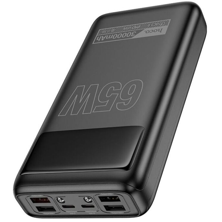 Зовнішній акумулятор Hoco DB81 Apollo PD65W (30000mAh) - Black: фото 3 з 7