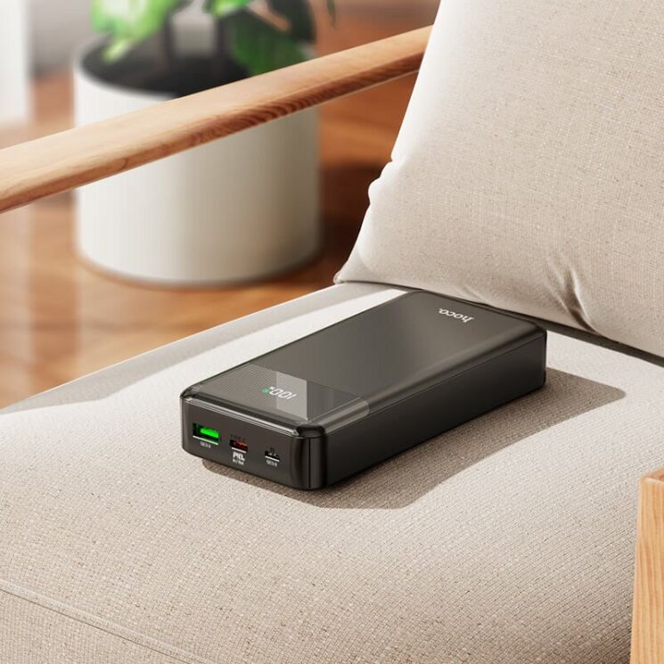 Внешний аккумулятор Hoco J102A Cool figure PD20W+QC3.0 (20000mAh) - Black: фото 5 из 6