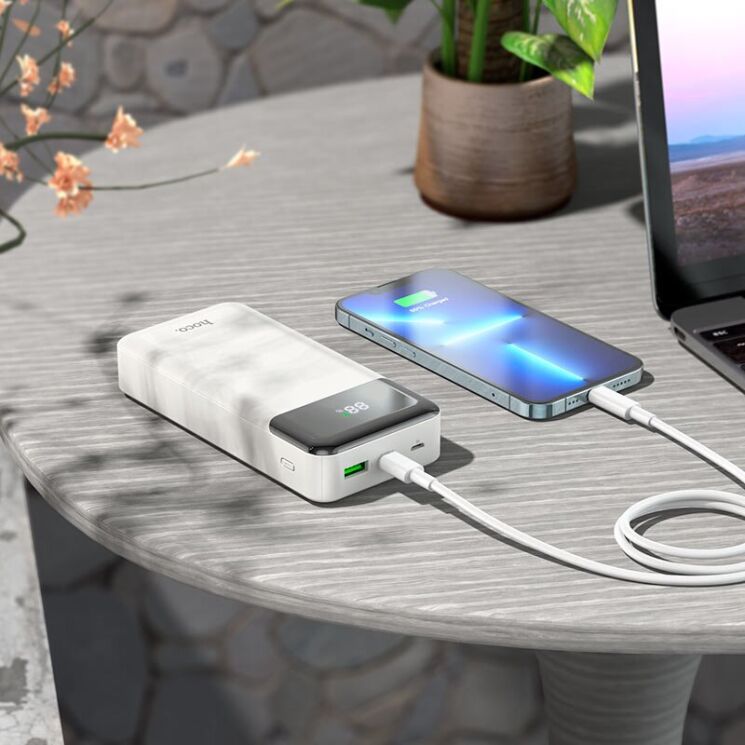 Внешний аккумулятор Hoco J102A Cool figure PD20W+QC3.0 (20000mAh) - Black: фото 6 из 6