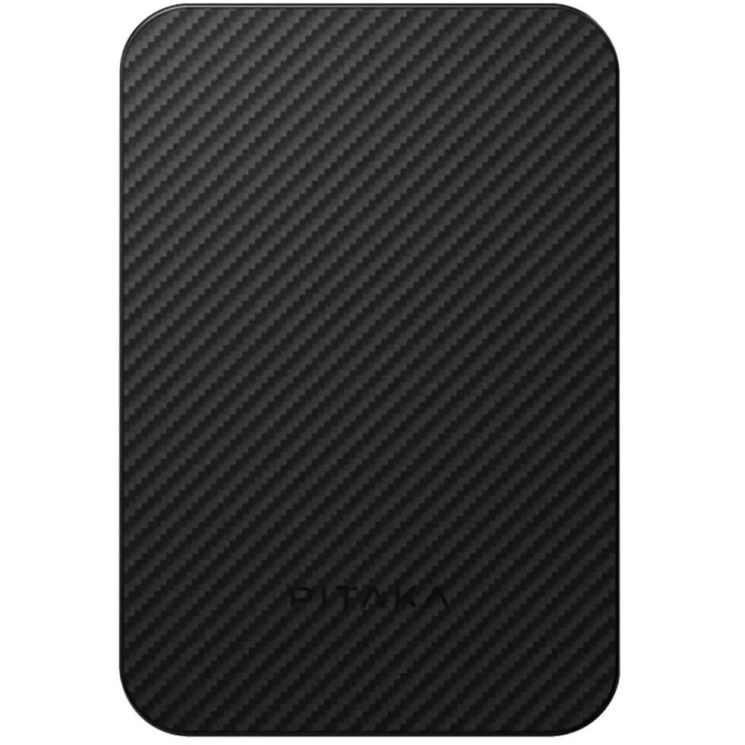 Зовнішній акумулятор Pitaka Aramid Fiber Magnetic Qi2 20W (10000mAh) PBQ2501 - Black / Grey (Twill): фото 3 з 8