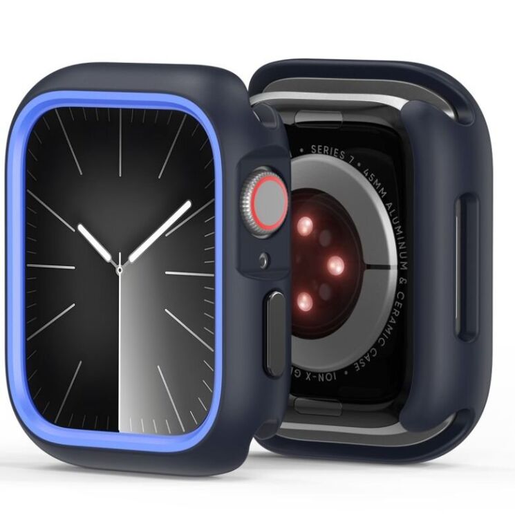 Захисний чохол Dux Ducis Bamo Series для Apple Watch 10 42 mm - Midnight Blue: фото 2 из 10