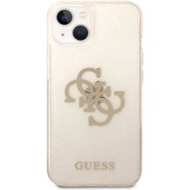 Захисний чохол Guess Glitter Script Big для Apple iPhone 14 Plus - Gold: фото 1 з 6