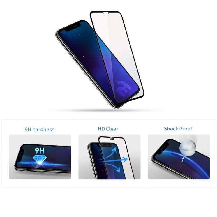 Защитное стекло 2E Basic 3D Full Glue для Samsung Galaxy S8 Plus (G955) - Black: фото 6 из 7