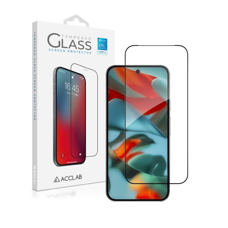Захисне скло ACCLAB Full Glue для Google Pixel 10a - Black: фото 7 з 7