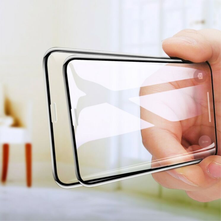 Защитное стекло AMORUS 3D Curved Glass для Apple iPhone XR / iPhone 11 - Black: фото 5 из 8