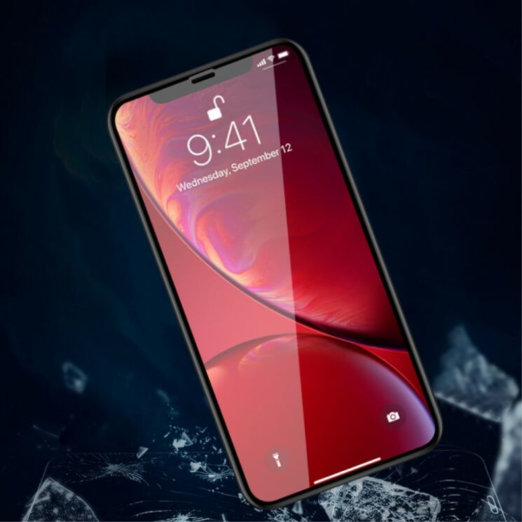 Защитное стекло AMORUS 3D Curved Glass для Apple iPhone XR / iPhone 11 - Black: фото 3 из 8