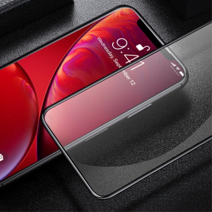 Защитное стекло AMORUS 3D Curved Glass для Apple iPhone XR / iPhone 11 - Black: фото 2 из 8