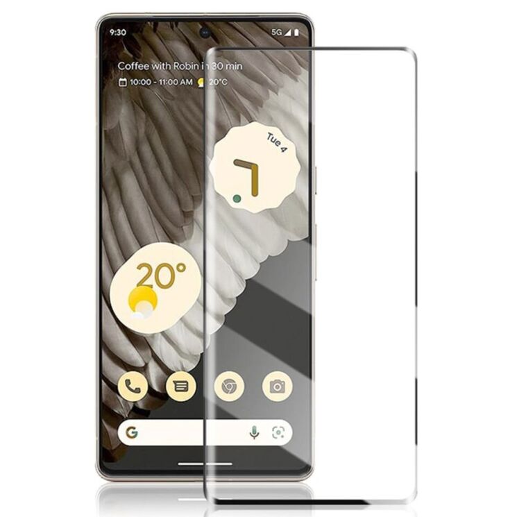 Захисне скло AMORUS Full Glue Tempered Glass для Google Pixel 7 Pro - Black: фото 1 з 9