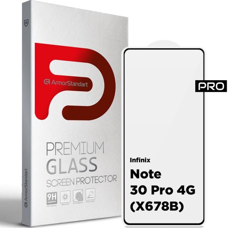 Защитное стекло ArmorStandart Pro 5D для Infinix Note 30 Pro - Black: фото 1 из 6
