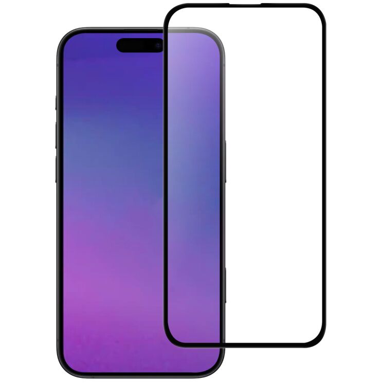 Захисне скло Deexe Full Glue Coverage для Apple iPhone 17 - Black: фото 1 з 4