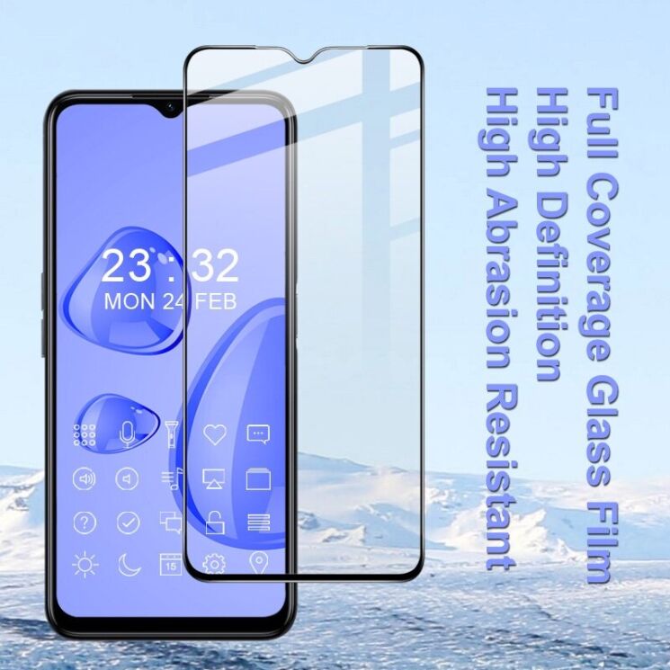 Защитное стекло IMAK 5D Pro+ Full Glue для Realme C35 - Black: фото 5 из 7