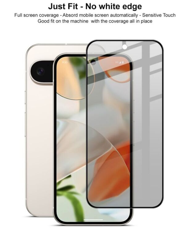 Защитное стекло IMAK HighPrivacy для Google Pixel 9 / 9 Pro - Black: фото 7 из 9