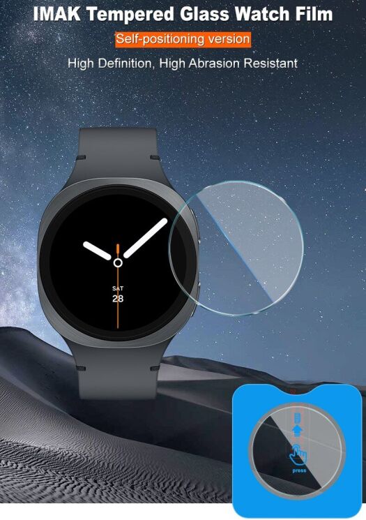 Защитное стекло IMAK Tempered Glass для Samsung Galaxy Watch 8 (40mm): фото 7 из 9