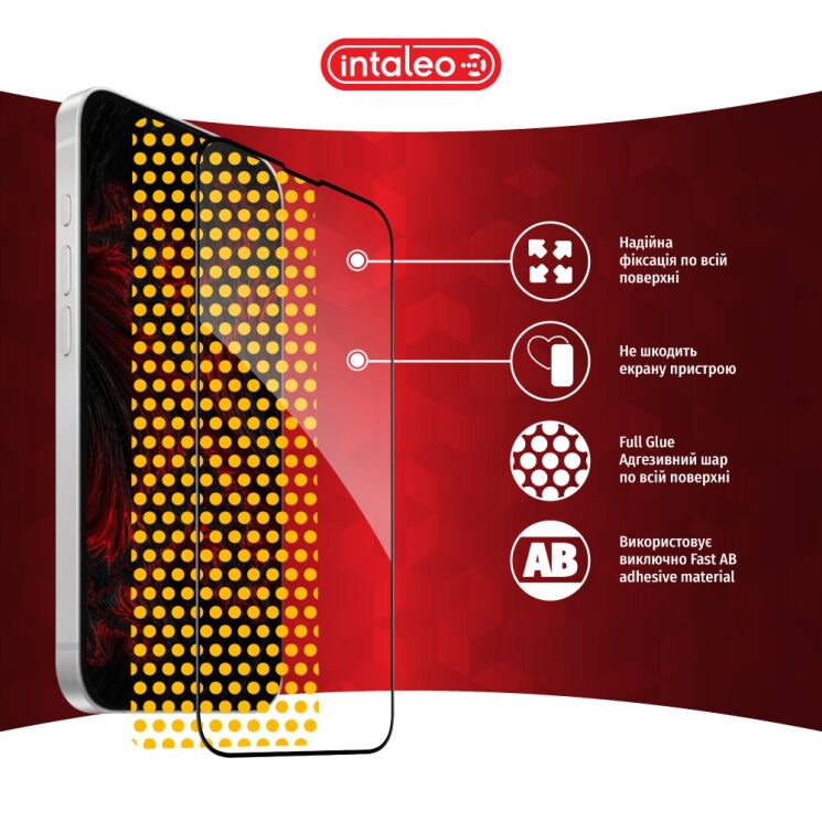 Защитное стекло Intaleo Full Glue для Apple iPhone 16e - Black: фото 8 из 9
