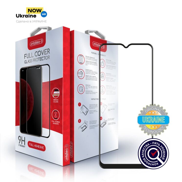 Защитное стекло Intaleo Full Glue для VIVO Y20 (V2027) / Y12s / Y33s / Y21 / Y21s - Black: фото 1 из 7