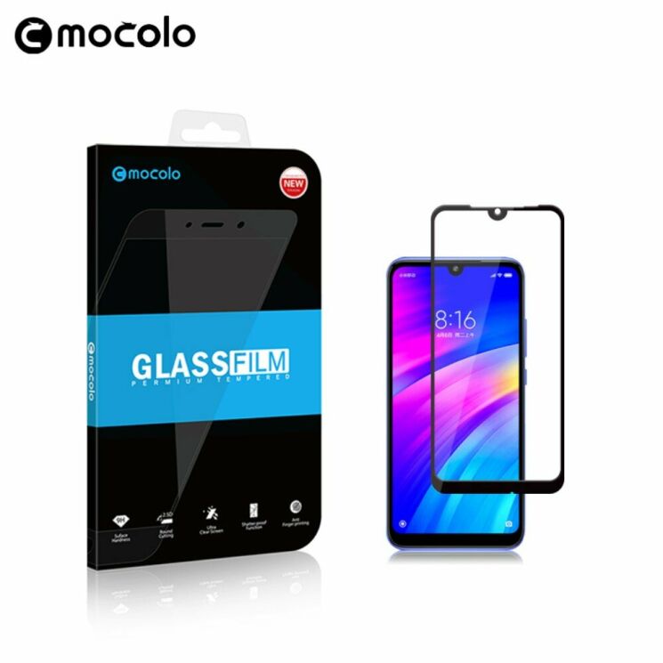Защитное стекло MOCOLO Full Glue Cover для Xiaomi Redmi 7 - Black: фото 7 из 13