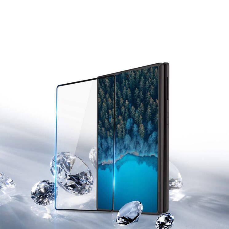 Защитное стекло на экран Dux Ducis Full Coverage для Samsung Galaxy Fold 8 - Black: фото 2 из 7