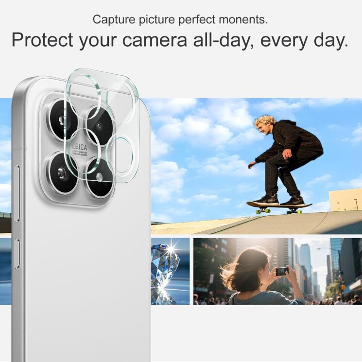 Защитное стекло на камеру IMAK Integrated Lens Protector для Xiaomi 17 (390616) Защитное стекло на камеру IMAK Integrated Lens Protector для Xiaomi 17: фото 5 из 7
