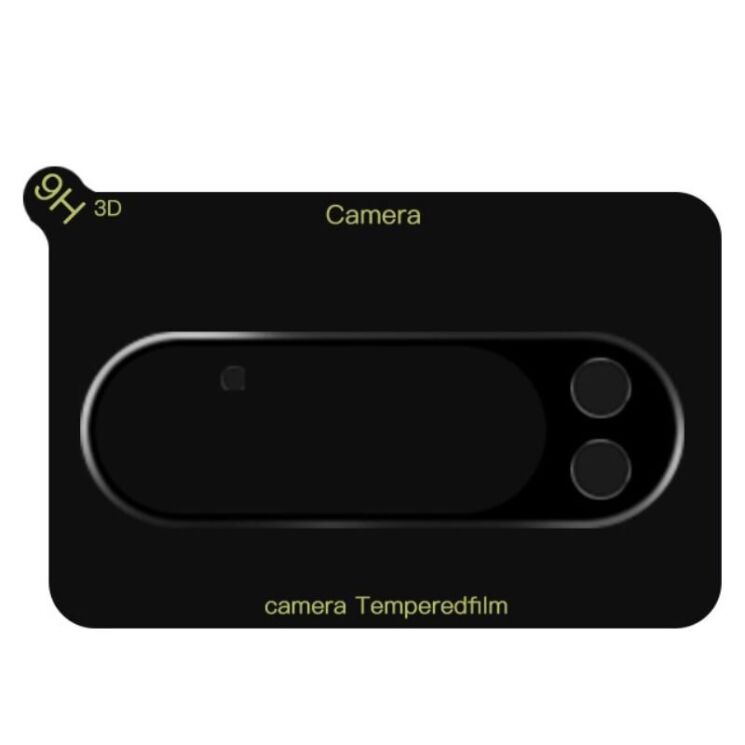 Защитное стекло на камеру RURIHAI Black Lens для Google Pixel 9 - Black: фото 4 из 5