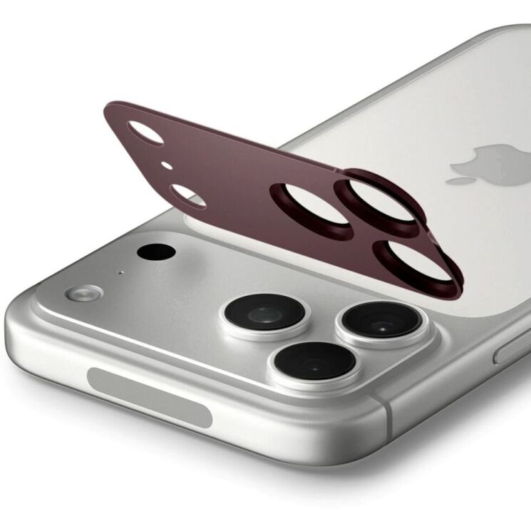 Захисне скло на камеру Spigen Optik Pro XL EZ Fit для iPhone 18 Pro Max (AGL12040) - Dark Cherry (440335WR) Захисне скло на камеру Spigen Optik Pro XL EZ Fit для iPhone 18 Pro Max (AGL12040) - Dark Cherry: фото 3 з 11