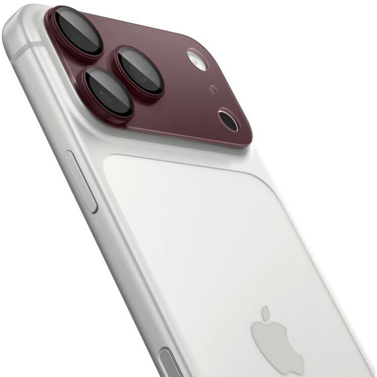 Захисне скло на камеру Spigen Optik Pro XL EZ Fit для iPhone 18 Pro Max (AGL12040) - Dark Cherry (440335WR) Захисне скло на камеру Spigen Optik Pro XL EZ Fit для iPhone 18 Pro Max (AGL12040) - Dark Cherry: фото 2 з 11