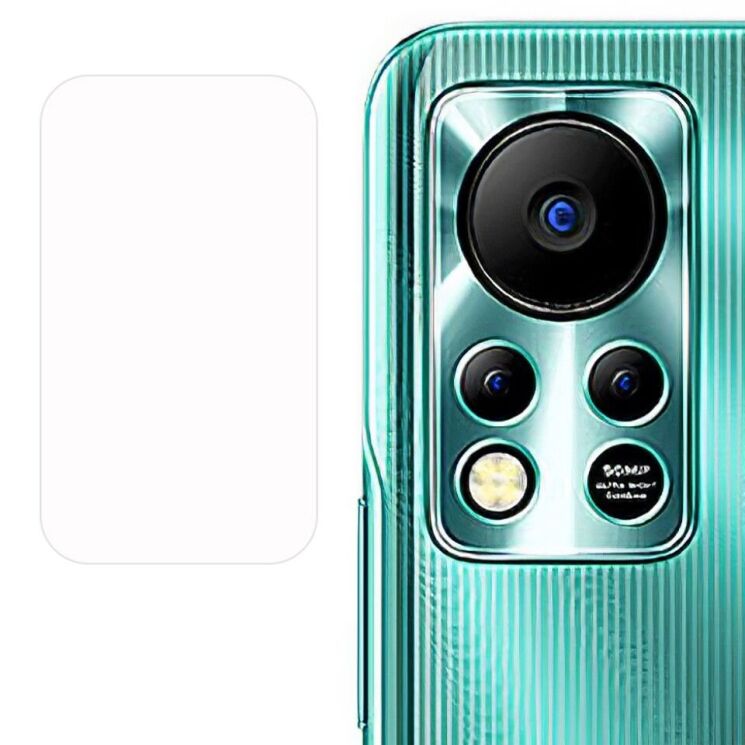 Защитное стекло на заднюю камеру Deexe Lens Protector для Infinix Hot 11s NFC (X6812B): фото 1 из 2