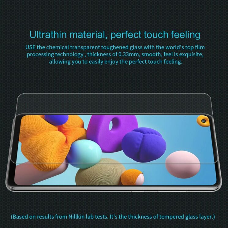 Защитное стекло NILLKIN Amazing H для Samsung Galaxy A21s (A217): фото 8 из 16