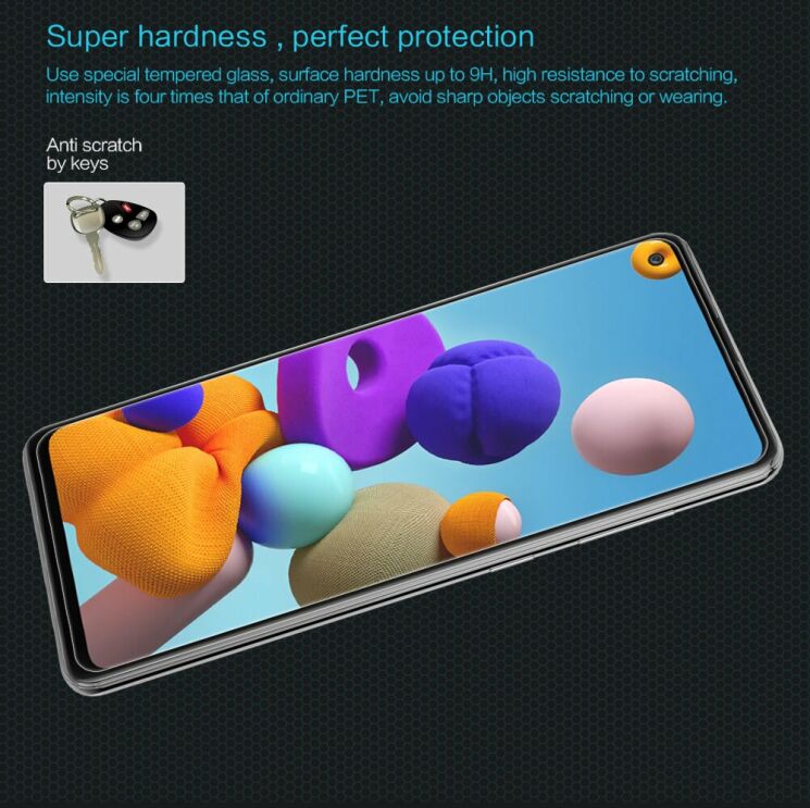 Защитное стекло NILLKIN Amazing H для Samsung Galaxy A21s (A217): фото 6 из 16