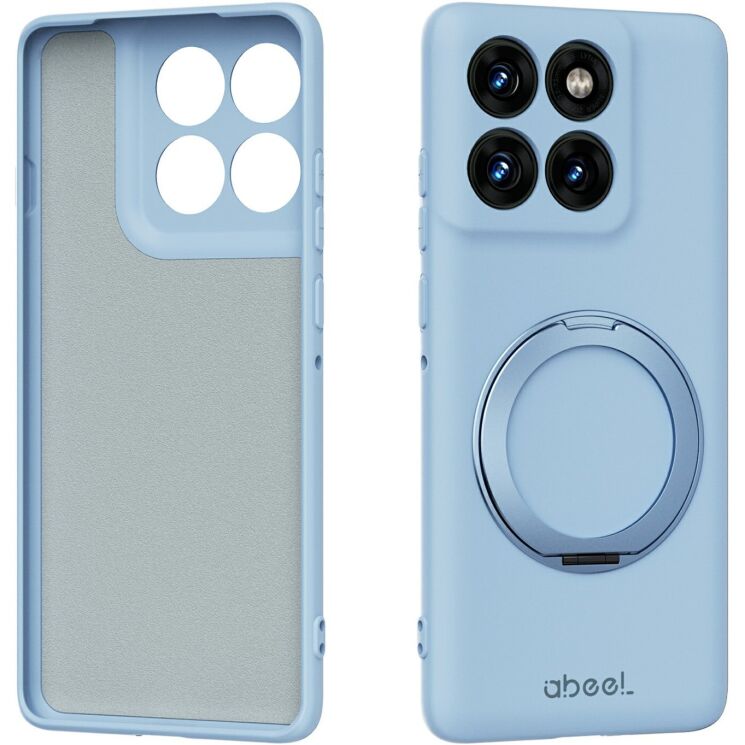Защитный чехол ABEEL Lyra Skin Kickstand with MagSafe для Motorola Edge 60 Pro - Sky Blue: фото 1 из 6