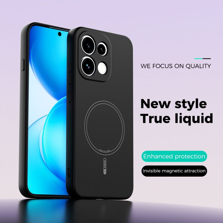 Защитный чехол ABEEL Lyra Skin with MagSafe для OPPO Reno 16 F/FS - Black (413409B) Защитный чехол ABEEL Lyra Skin with MagSafe для OPPO Reno 16 F/FS - Black: фото 2 из 6