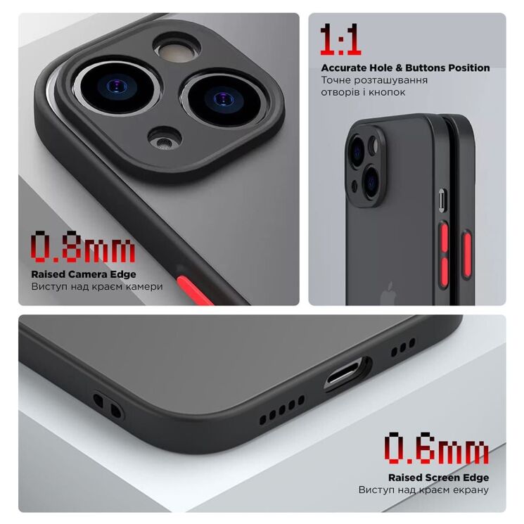 Защитный чехол ArmorStandart Frosted Matte для Realme C65 - Black: фото 3 из 3