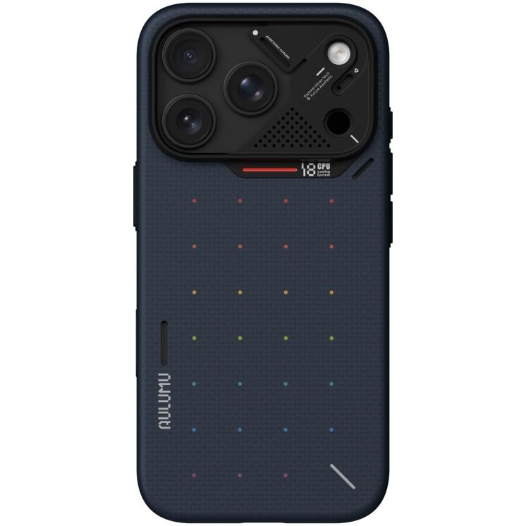 Защитный чехол AULUMU Ultra Slim Particle Aramid Fiber Case (MagSafe) для iPhone 18 Pro / 17 Pro - Blue: фото 2 из 7