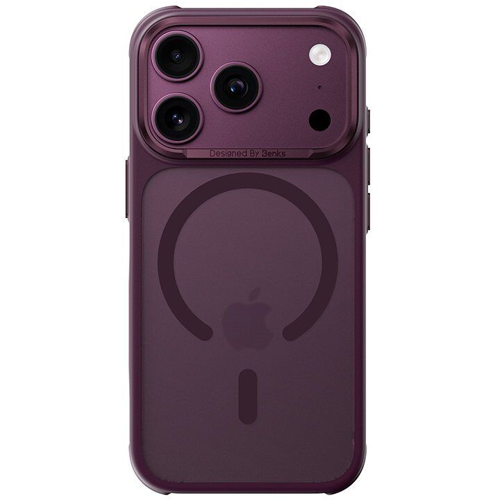 Защитный чехол BENKS Mist Magnetic для iPhone 18 Pro / 17 Pro - Dark Red: фото 2 из 9