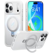 Захисний чохол CASEKOO Frost Matte Stand Pro для iPhone 18 Pro Max / 17 Pro Max - White: фото 1 з 9