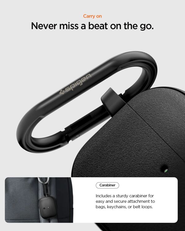 Защитный чехол Caseology Vault by Spigen для AirPods Pro 3 (ACS09826) - Matte Black: фото 17 из 18
