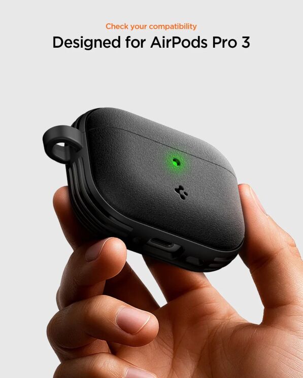Защитный чехол Caseology Vault by Spigen для AirPods Pro 3 (ACS09826) - Matte Black: фото 13 из 18