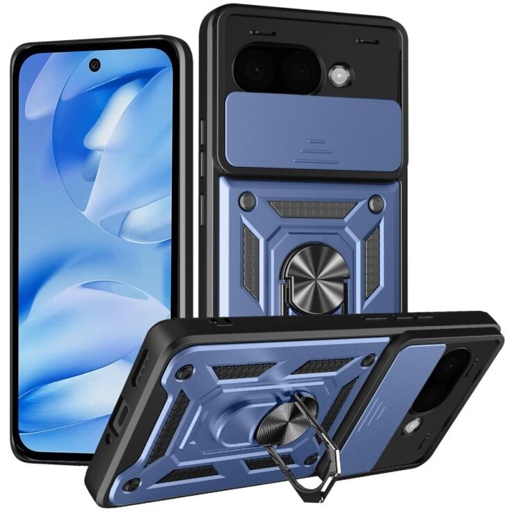 Защитный чехол Deexe Armor Shield для Google Pixel 9a - Blue: фото 1 из 8