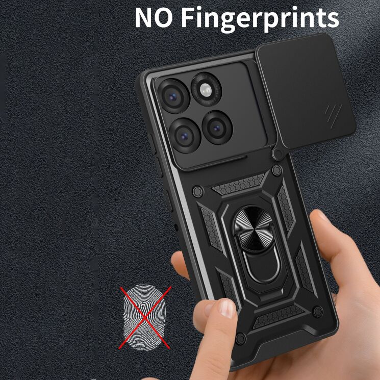 Захисний чохол Deexe Armor Shield для Motorola Edge 60 Pro - Black: фото 5 з 10