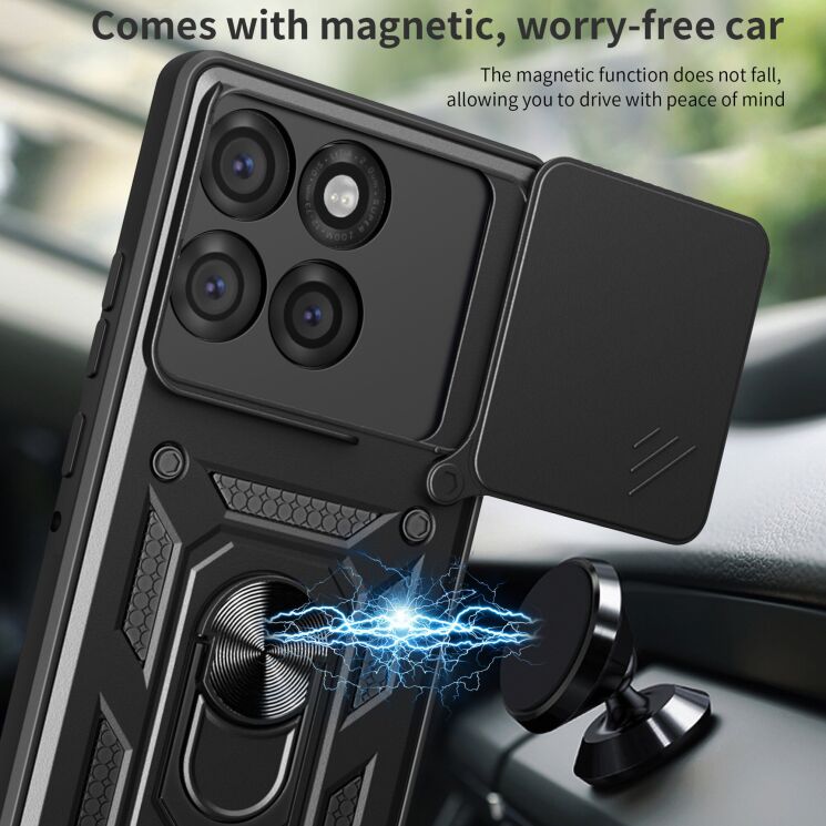 Захисний чохол Deexe Armor Shield для Motorola Edge 60 Pro - Black: фото 7 з 10