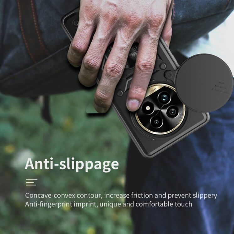 Защитный чехол Deexe Armor Shield для Realme 13 Pro / 13 Pro Plus - Black: фото 9 из 9